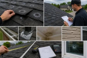 Heavy Hail Roof Insurance Claim 1