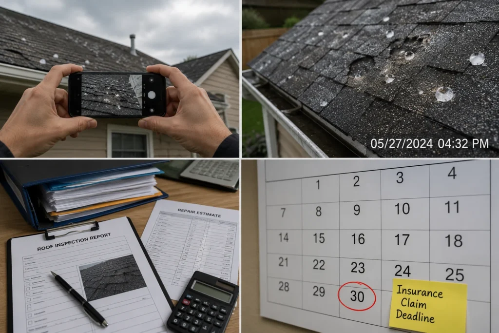 Roof Hail Damage Insurance Claim 4